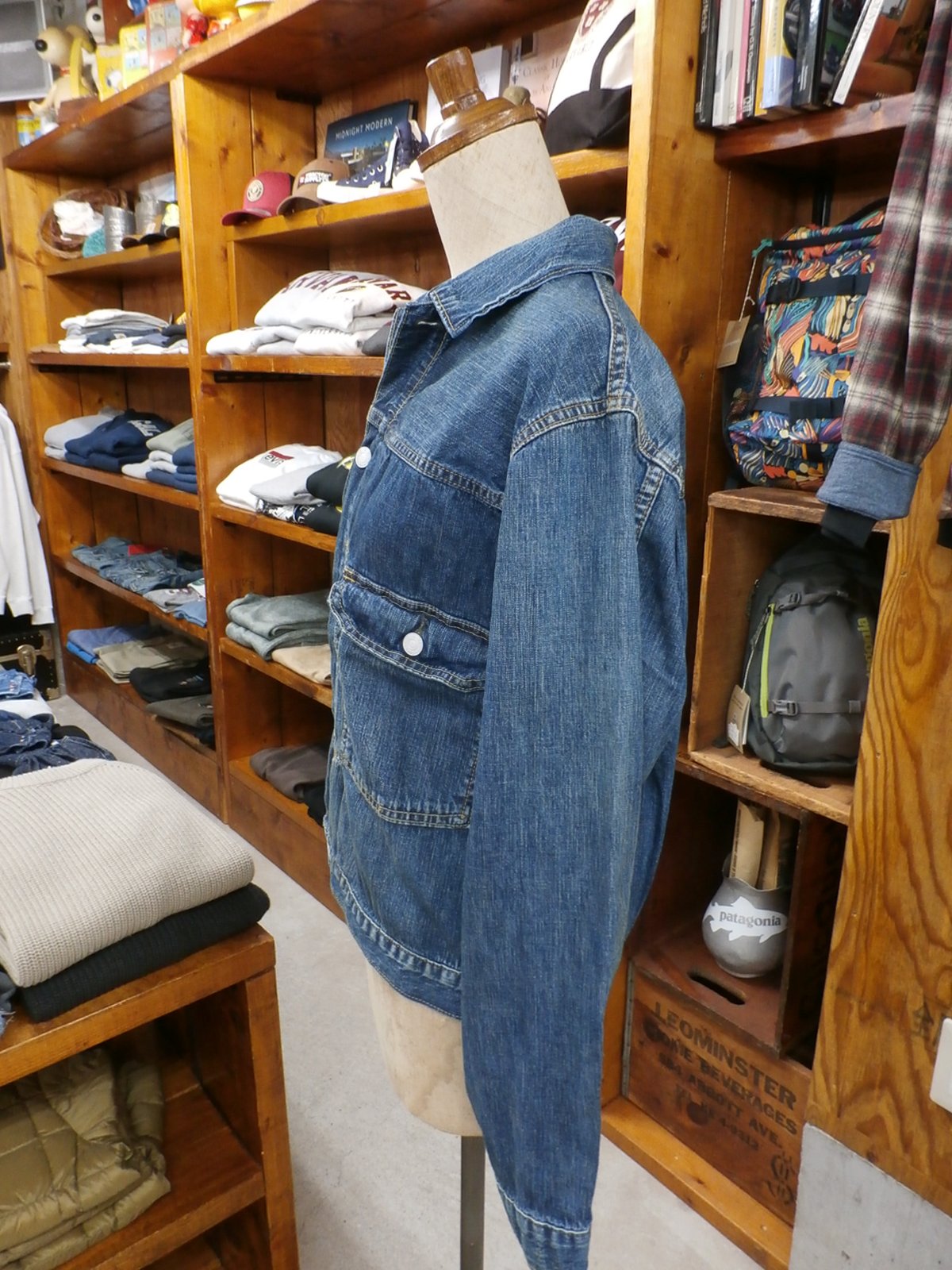 DENIM DUNGAREE/ 8ozデニムジャケット ブルー | LITTLE FIELD