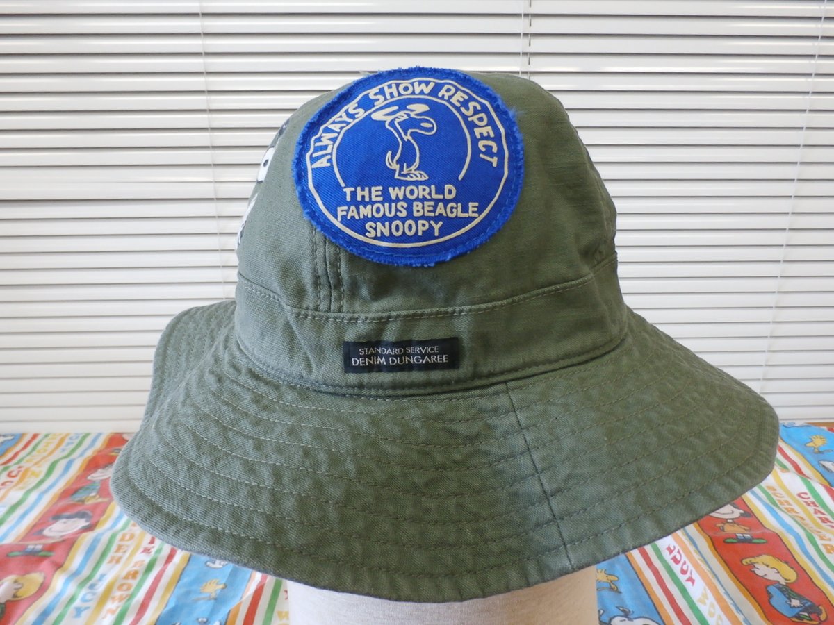 DENIM DUNGAREE/バックサテンSNOOPY HAT | LITTLE FIELD