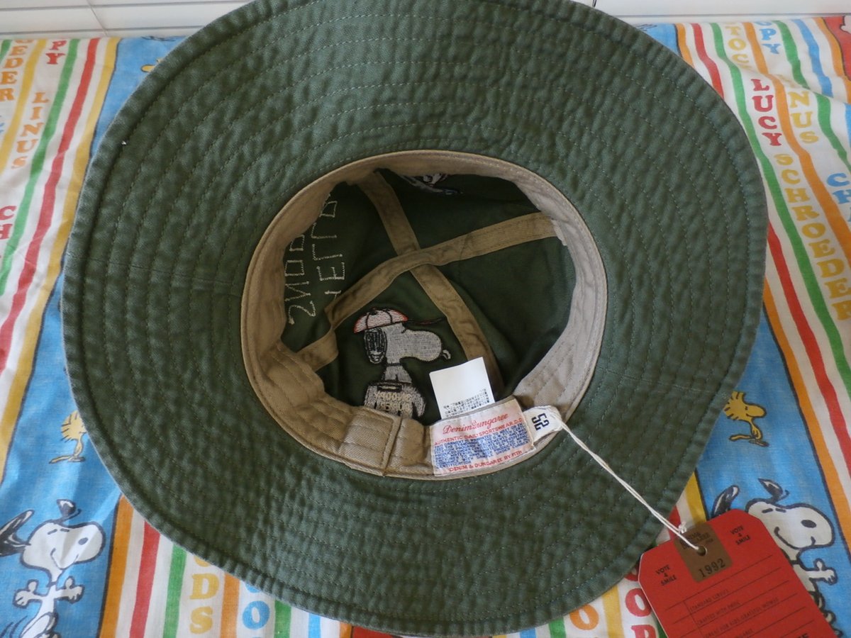 DENIM DUNGAREE/バックサテンSNOOPY HAT | LITTLE FIELD