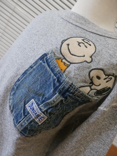DENIM DUNGAREE/ SNOOPY ポケットスウェット | LITTLE FIELD