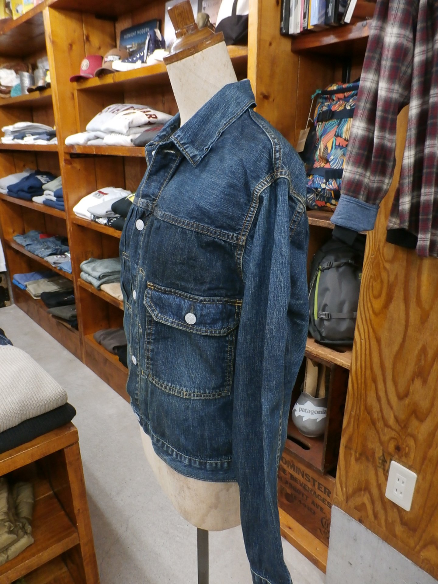 DENIM DUNGAREE (デニム&ダンガリー) ミリタリージャケット DENIM DUNGAREE/ 8ozデニムジャケット ネイビー | LITTLE FIELD