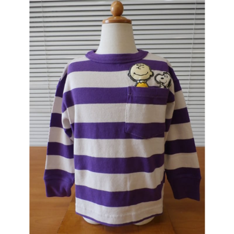 デニム＆ダンガリー　新品タグ付　スヌーピー 長袖　ボーダーTシャツ 02 デニムダンガリー×スヌーピー｜ブランド｜子供服・キッズ服の