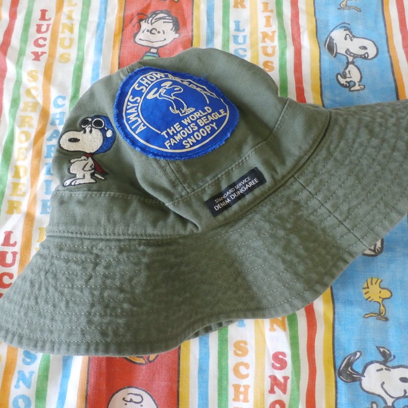 DENIM DUNGAREE/バックサテンSNOOPY HAT | LITTLE FIELD