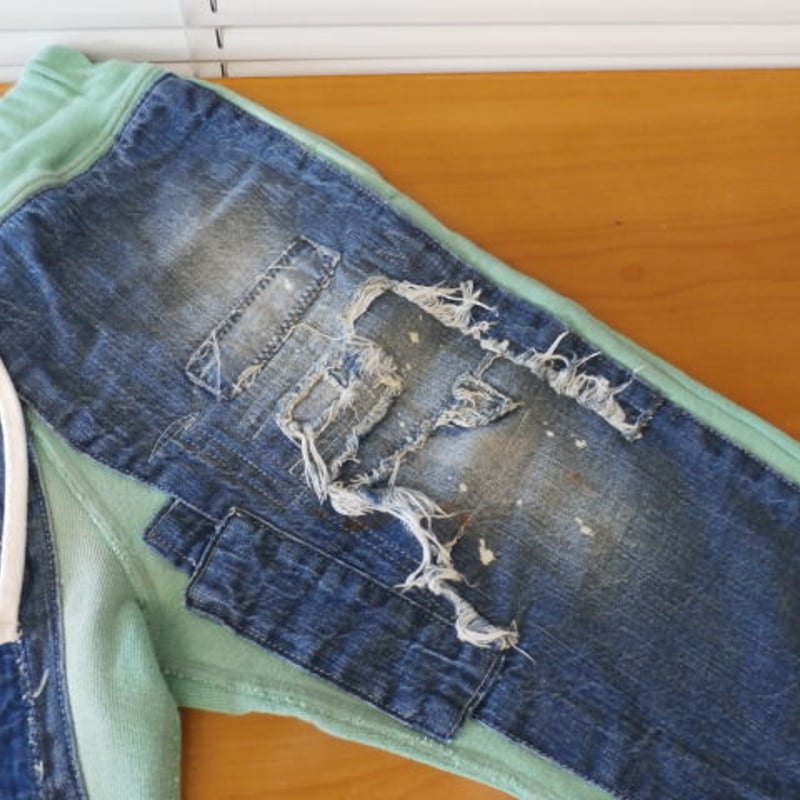 DENIM DUNGAREE/ ビンテージウラケリメイクPN | LITTLE FIELD