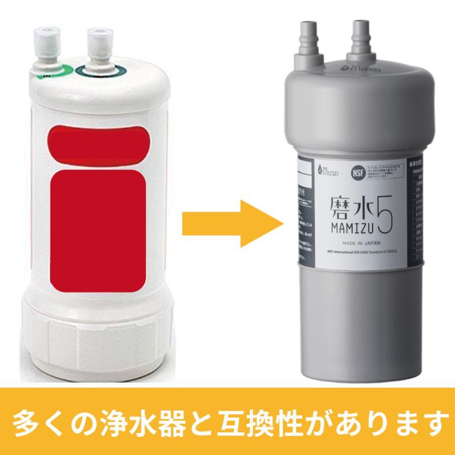 アンダーシンクタイプ浄水器 交換用カートリッジ「磨水5」 | ESCO Stores