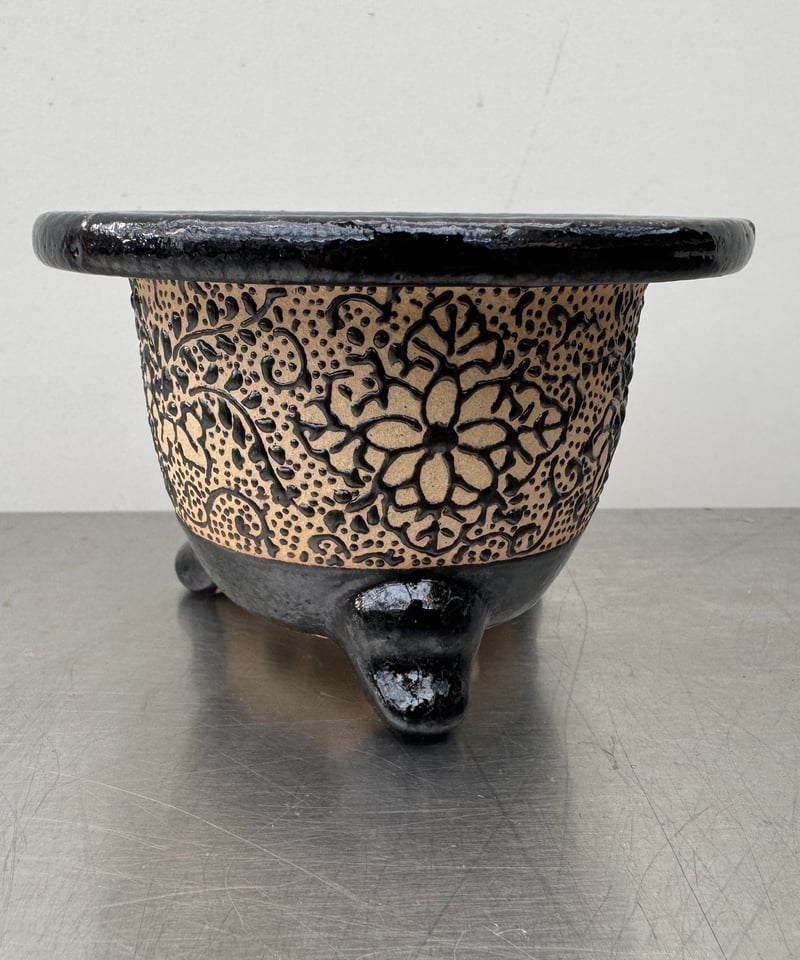 富貴蘭　錦鉢　青海波　梅花作 富貴蘭 錦鉢 青海波 梅花作