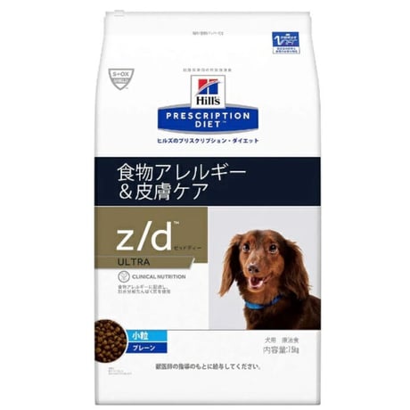 ヒルズプリスクリプション・ダイエット（特別療法食）z/d 食物アレルギー&皮膚ケア　3kg