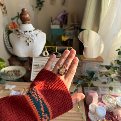Power stone ring 【Tiger eye】
