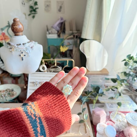 Power stone ring 【amazonite】