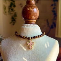Power stone necklace【Tiger eye】