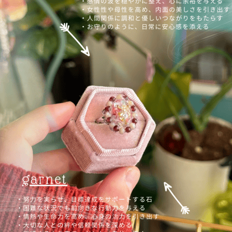 Power stone ring 【Mother of Perl】