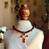 Power stone necklace【Red tiger eye】