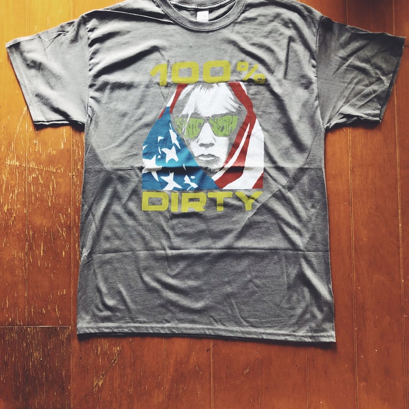 Sonic Youth 100% DIRTY Tシャツ L GILDAN Vintage Sonic Youth '100% Dirty' L/S T-Shirt – Justin Reed