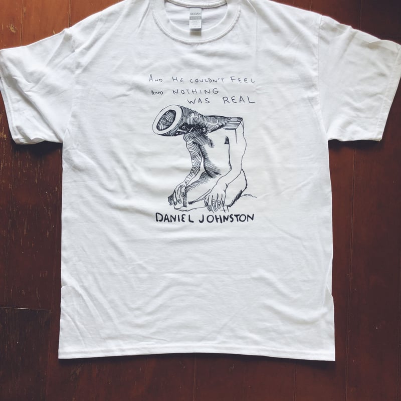ダニエル・ジョンストン And He Couldn't Feel Tシャツ ホワイト ダニエル・ジョンストン And He Couldn't Feel Tシャツ ホワイト