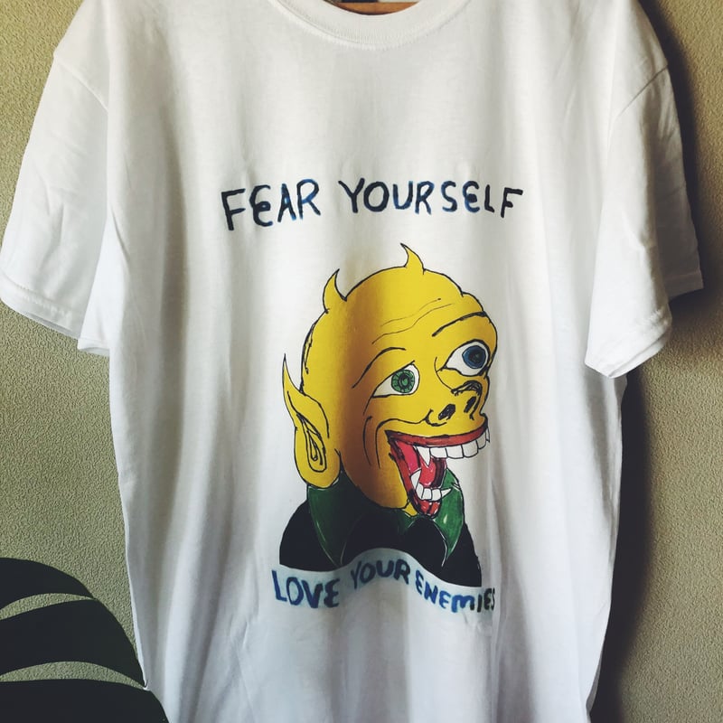 ダニエル・ジョンストン Fear Yourself Tシャツ ホワイト/L | ah8760 
