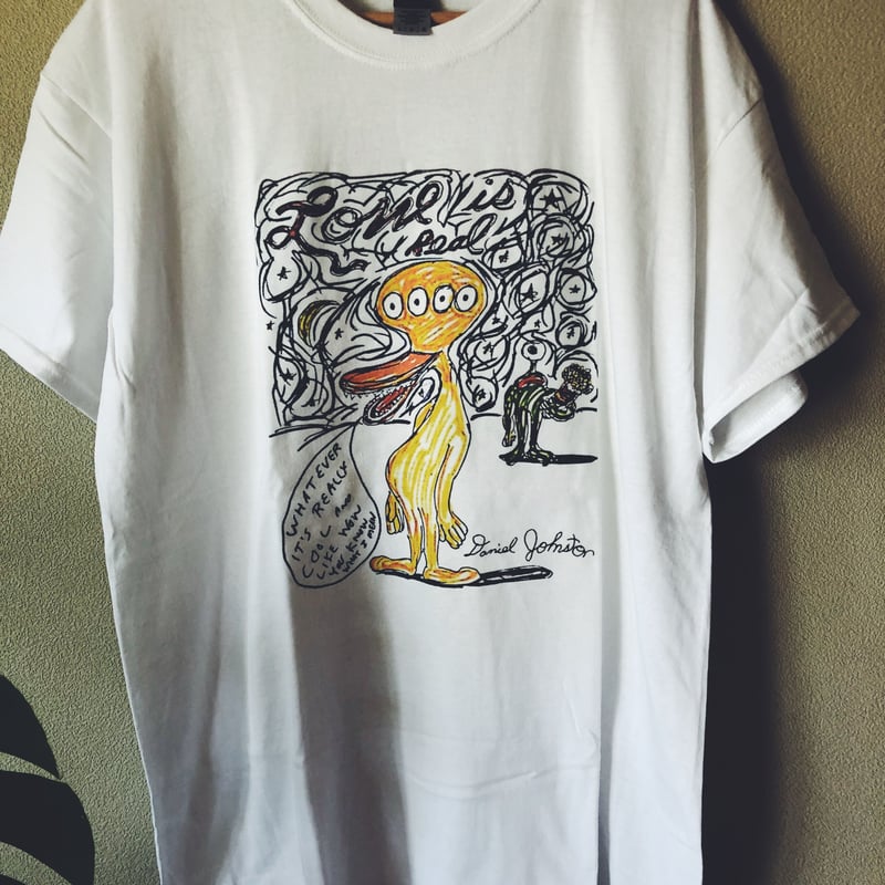 ダニエル・ジョンストン Love Is Real Tシャツ ホワイト/M | ah8760 S