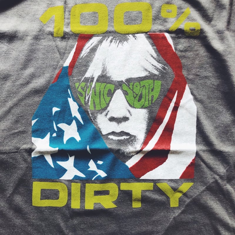 Sonic Youth 100% Dirty Tシャツ チャコールグレー/M | ah87