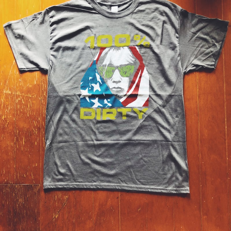 Sonic Youth 100% Dirty Tシャツ チャコールグレー/M | ah87