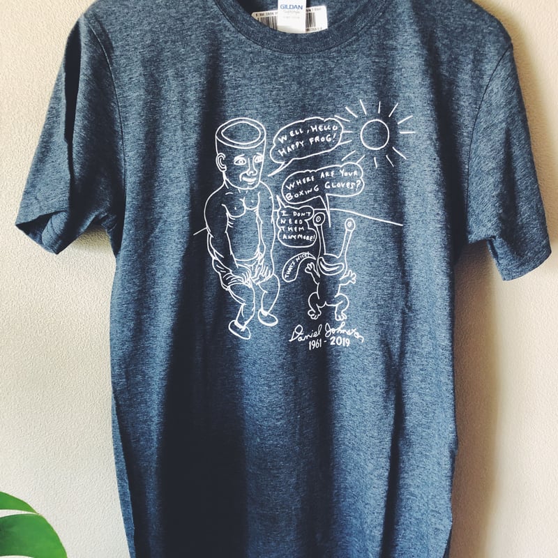 ダニエルジョンストン Happy Frog 2019 COMMEMORATIVE Tシャツ-ヘ