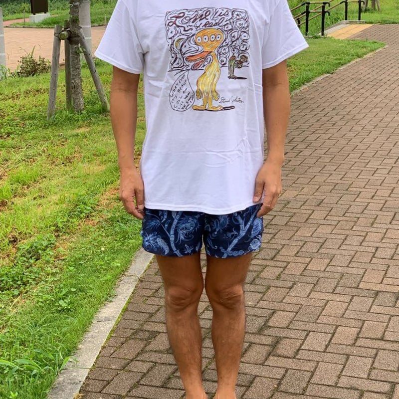 ダニエル・ジョンストン Love Is Real Tシャツ ホワイト/L ダニエル・ジョンストン Love Is Real Tシャツ ホワイト/L