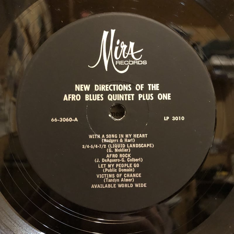 Phish joy レコード　新品 Afro Blues Quintet Plus One / NEW DIRECTIONS |