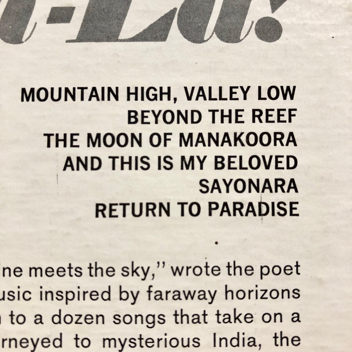 Percy Faith And His Orchestra / SHANGRI LA | FU