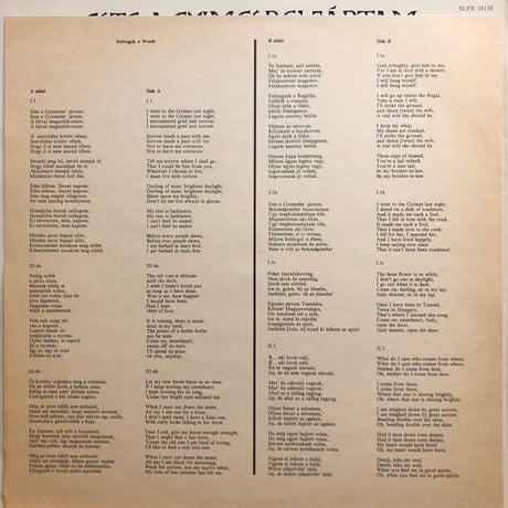 Zerkula Janos, Fiko Regina / CSANGO FOLK MUSIC OF GYIMES