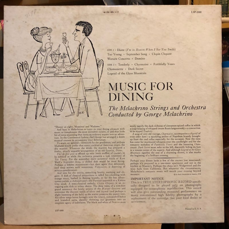 Melachrino Strings And Orchestra / MUSIC FOR DI