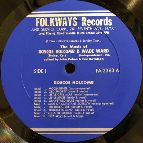 THE MUSIC OF ROSCOE HOLCOMB & WADE WARD