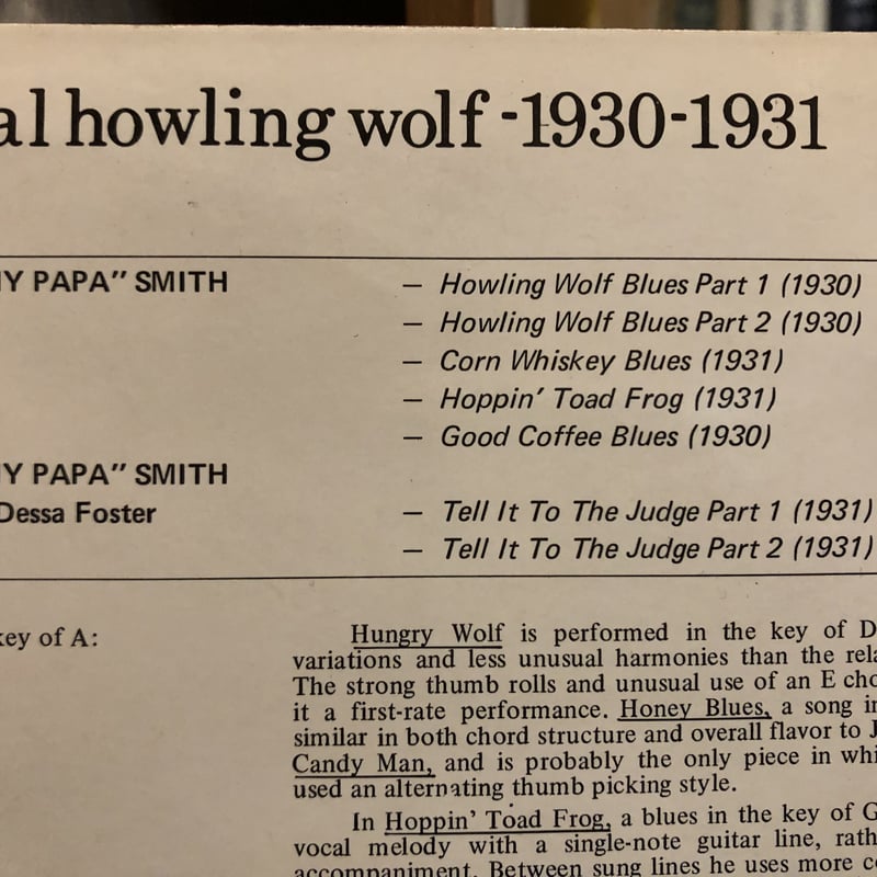 Funny Papa Smith / 1930-1931 : THE ORIGINAL HOW