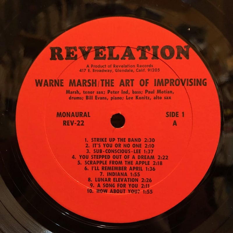 Warne Marsh / THE ART OF IMPROVISING | FUN FUN
