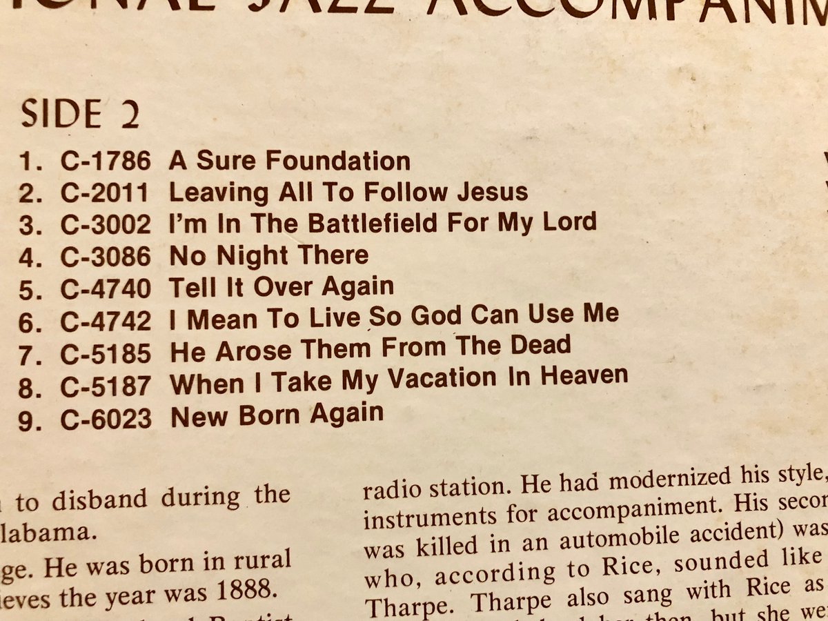 Rev. D.C. Rice / SANCTIFIED SINGING WITH TRADIT...