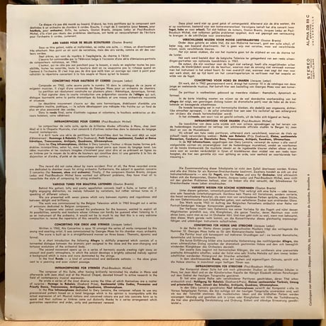 GASTON BRENTA / JACQUES LEDUC / PAUL-BAUDOUIN MICHEL