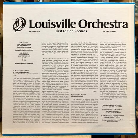 Louisville Orchestra / PETER MAXWELL DAVIES // GEROGE ANTHEIL