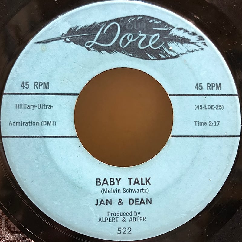 Jan And Dean / BABY TALK // JEANETTE, GET YOUR ...