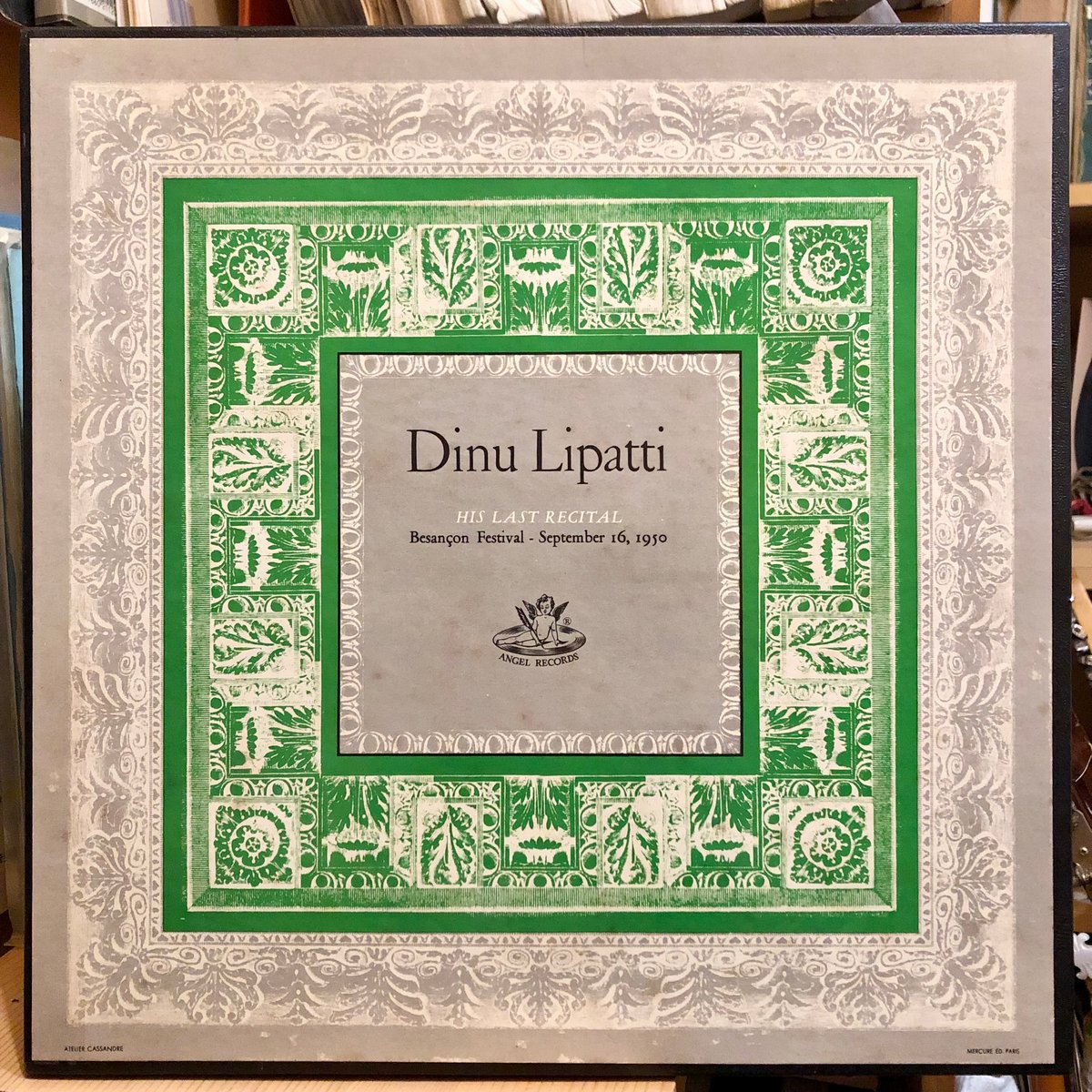 洋楽 Dinu Lipatti: His Last Recital LP Dinu Lipatti – His Last Recital Besancon Festival Record Two