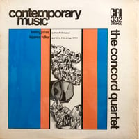 Concord Quartet / BETSY JOLAS - QUATUOR Ⅲ, LEJAREN HILLER - QUARTET NO.6 FOR STRINGS