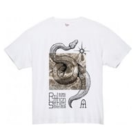 佐野藍個展限定Tシャツ "The Python Series is like Polaris" エンペラドール