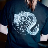 佐野藍個展限定Tシャツ「Milky Rain」Night Black