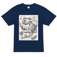 佐野藍個展限定Tシャツ「Image Combing」オーシャンブルー