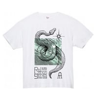 佐野藍個展限定Tシャツ "The Python Series is like Polaris" ティノスグリーン