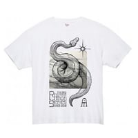 佐野藍個展限定Tシャツ "The Python Series is like Polaris" ビアンコブルイエ