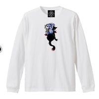 「ボクのタカラモノ」Tシャツ-黒猫-ホワイト