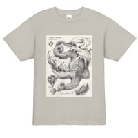 佐野藍個展限定Tシャツ「Image Combing」サンドグレー