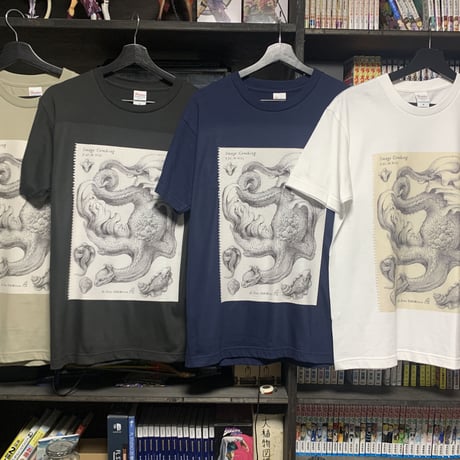 佐野藍個展限定Tシャツ「Image Combing」ブラック