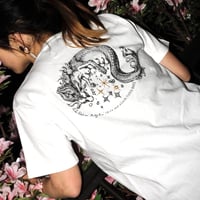 佐野藍個展限定Tシャツ「Milky Rain」Morning White