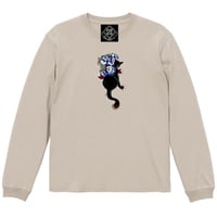 「ボクのタカラモノ」Tシャツ-黒猫-  ベージュ