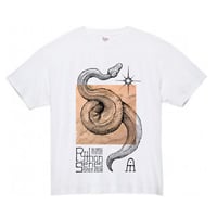 佐野藍個展限定Tシャツ "The Python Series is like Polaris" ローズオーロラ