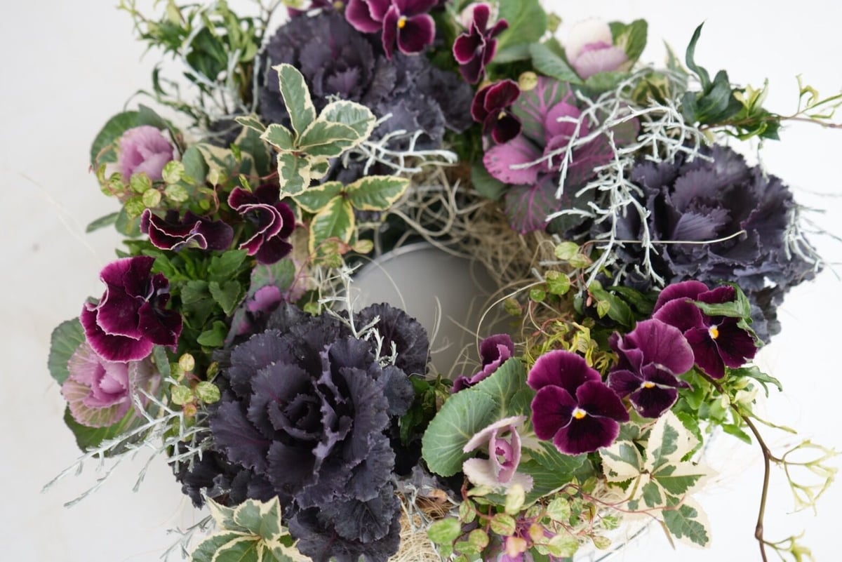 商品名【寿】華やか！♥小春牡丹のお正月スワッグリース　冬リース 商品名【寿】華やか！♥小春牡丹のお正月スワッグリース 冬