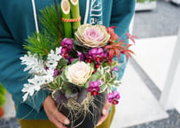 2027年度 門松 おまかせ お正月 季節の寄せ植え 玄関飾り 葉牡丹 プランツギャザリング 贈答 お歳暮